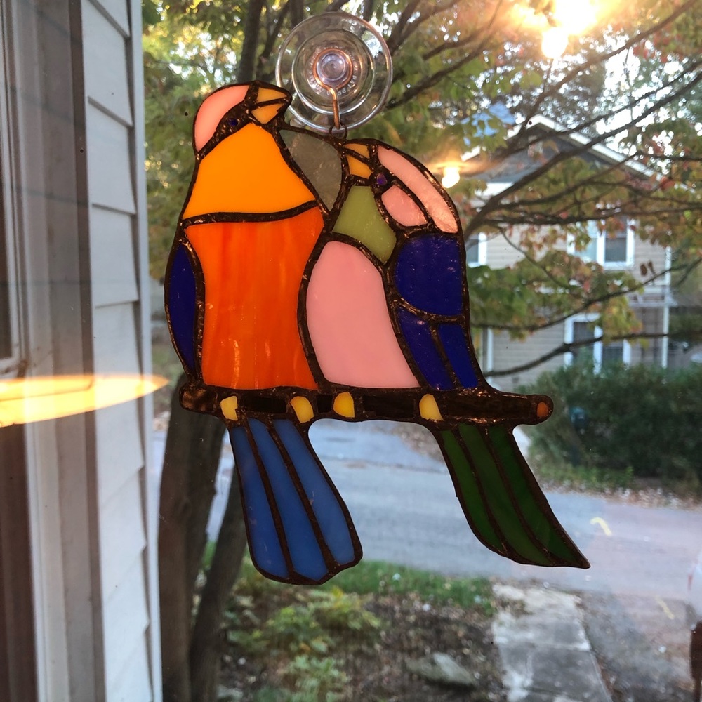 Pair of Birds Sun Catcher